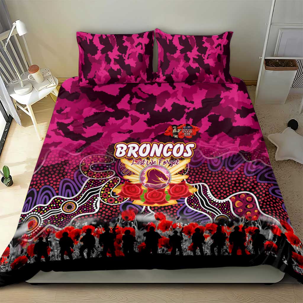 Broncos ANZAC Day Bedding Set Australian Army - Lest We Forget