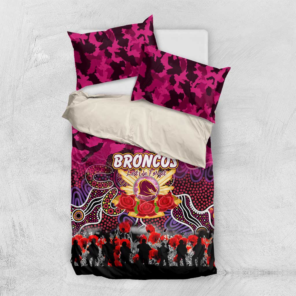 Broncos ANZAC Day Bedding Set Australian Army - Lest We Forget