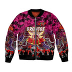 Personalized Broncos ANZAC Day Bomber Jacket Australian Army - Lest We Forget