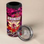 Personalized Broncos ANZAC Day 4 in 1 Can Cooler Tumbler Australian Army - Lest We Forget