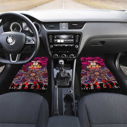 Broncos ANZAC Day Car Mats Australian Army - Lest We Forget