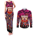 Personalized Broncos ANZAC Day Couples Matching Tank Maxi Dress and Long Sleeve Button Shirt Australian Army - Lest We Forget