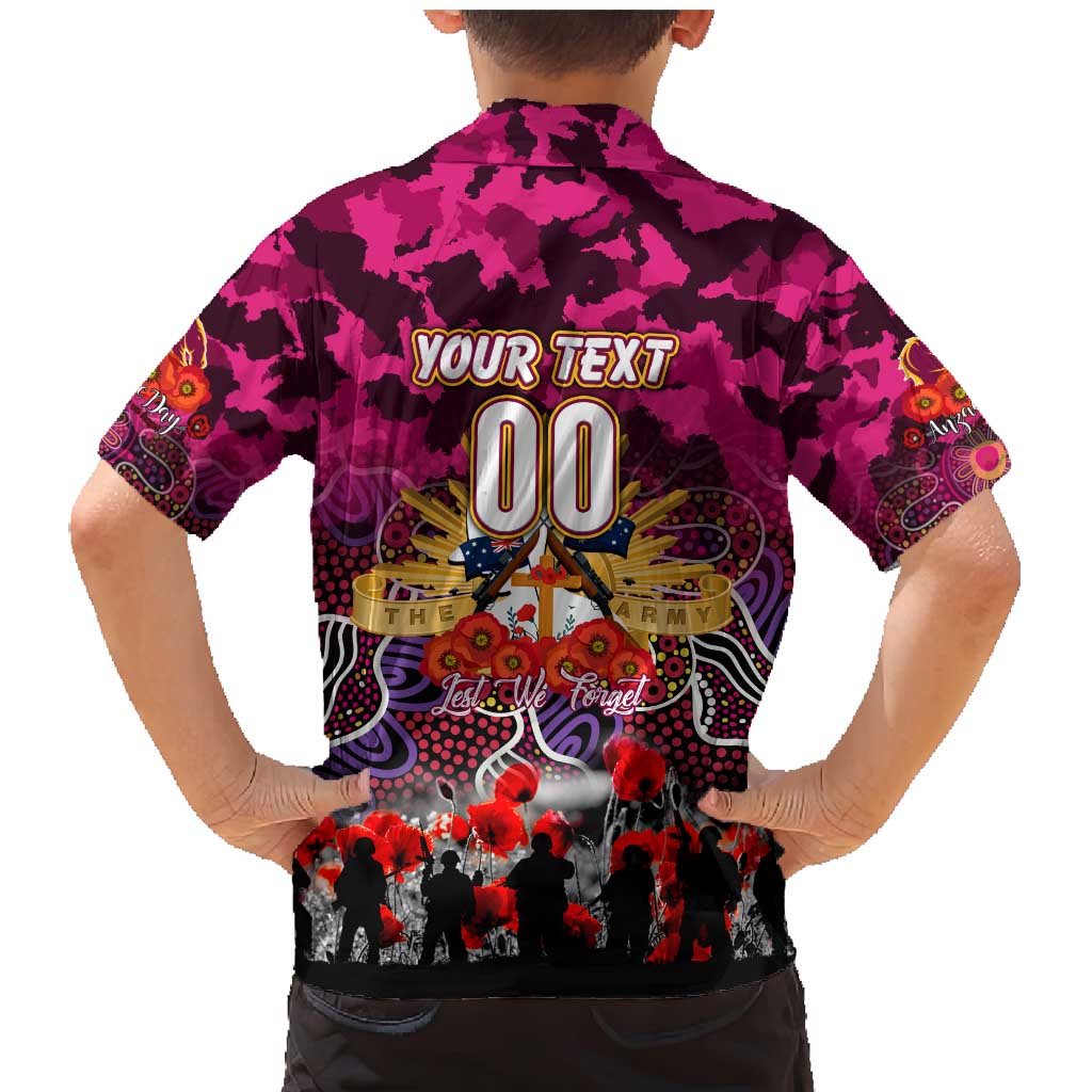 Personalized Broncos ANZAC Day Family Matching Mermaid Dress and Hawaiian Shirt Australian Army - Lest We Forget