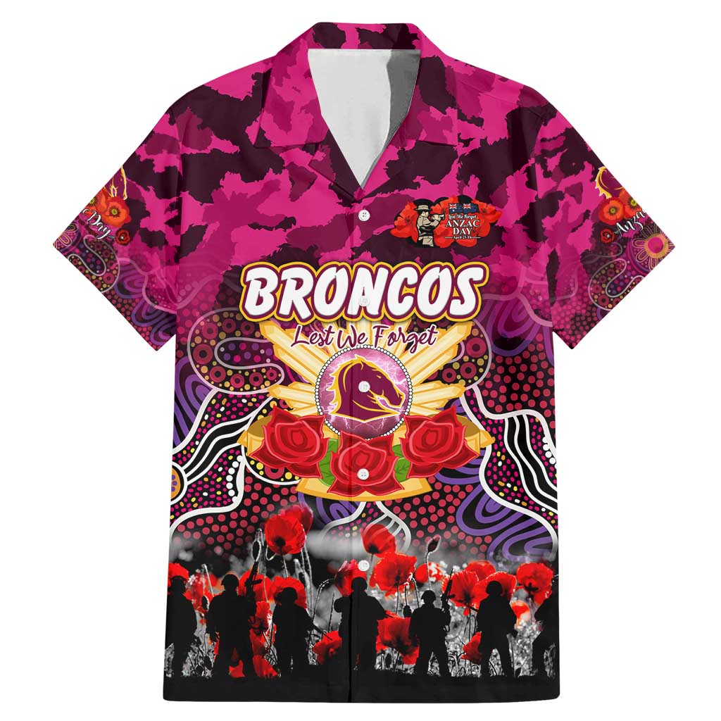 Personalized Broncos ANZAC Day Family Matching Mermaid Dress and Hawaiian Shirt Australian Army - Lest We Forget