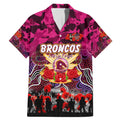 Personalized Broncos ANZAC Day Family Matching Mermaid Dress and Hawaiian Shirt Australian Army - Lest We Forget