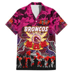 Personalized Broncos ANZAC Day Family Matching Mermaid Dress and Hawaiian Shirt Australian Army - Lest We Forget