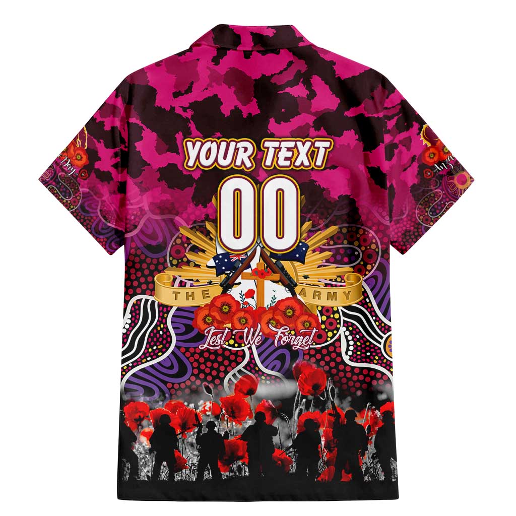 Personalized Broncos ANZAC Day Family Matching Mermaid Dress and Hawaiian Shirt Australian Army - Lest We Forget