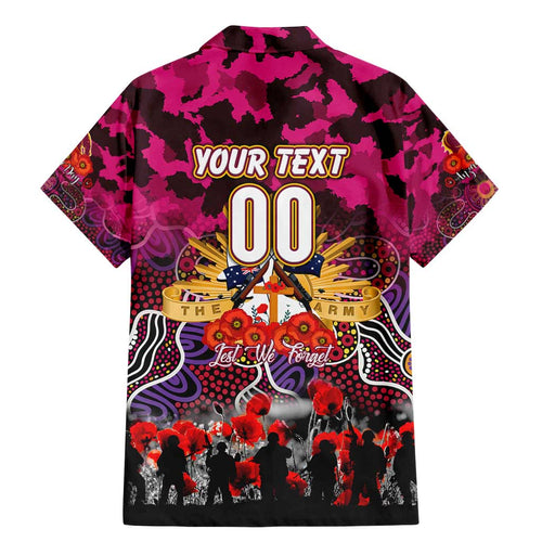 Personalized Broncos ANZAC Day Family Matching Mermaid Dress and Hawaiian Shirt Australian Army - Lest We Forget