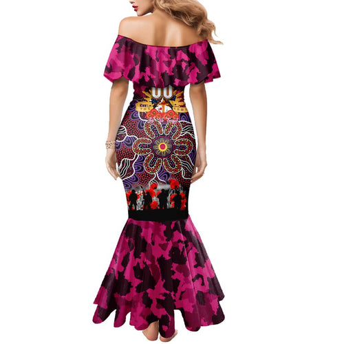Personalized Broncos ANZAC Day Family Matching Mermaid Dress and Hawaiian Shirt Australian Army - Lest We Forget
