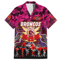 Personalized Broncos ANZAC Day Family Matching Puletasi and Hawaiian Shirt Australian Army - Lest We Forget