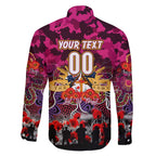 Personalized Broncos ANZAC Day Family Matching Tank Maxi Dress and Hawaiian Shirt Australian Army - Lest We Forget