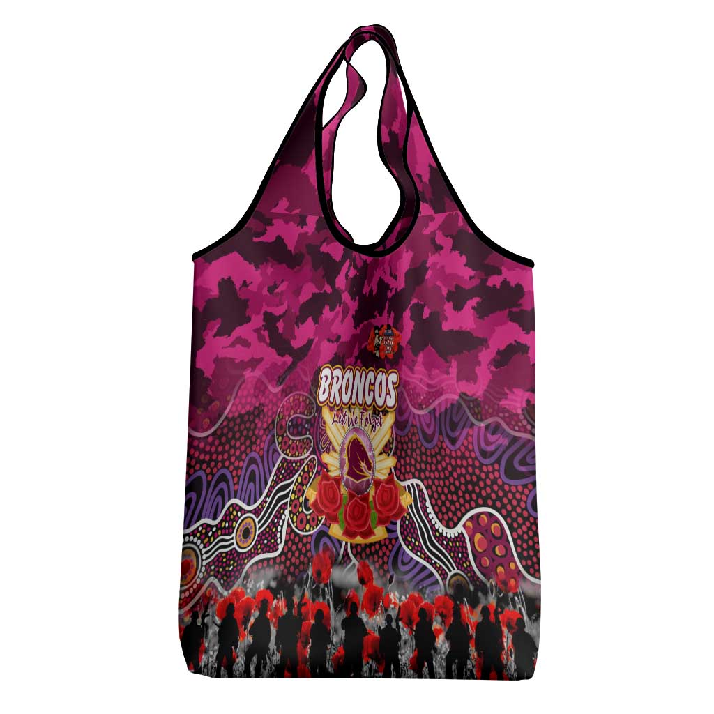 Broncos ANZAC Day Grocery Bag Australian Army - Lest We Forget