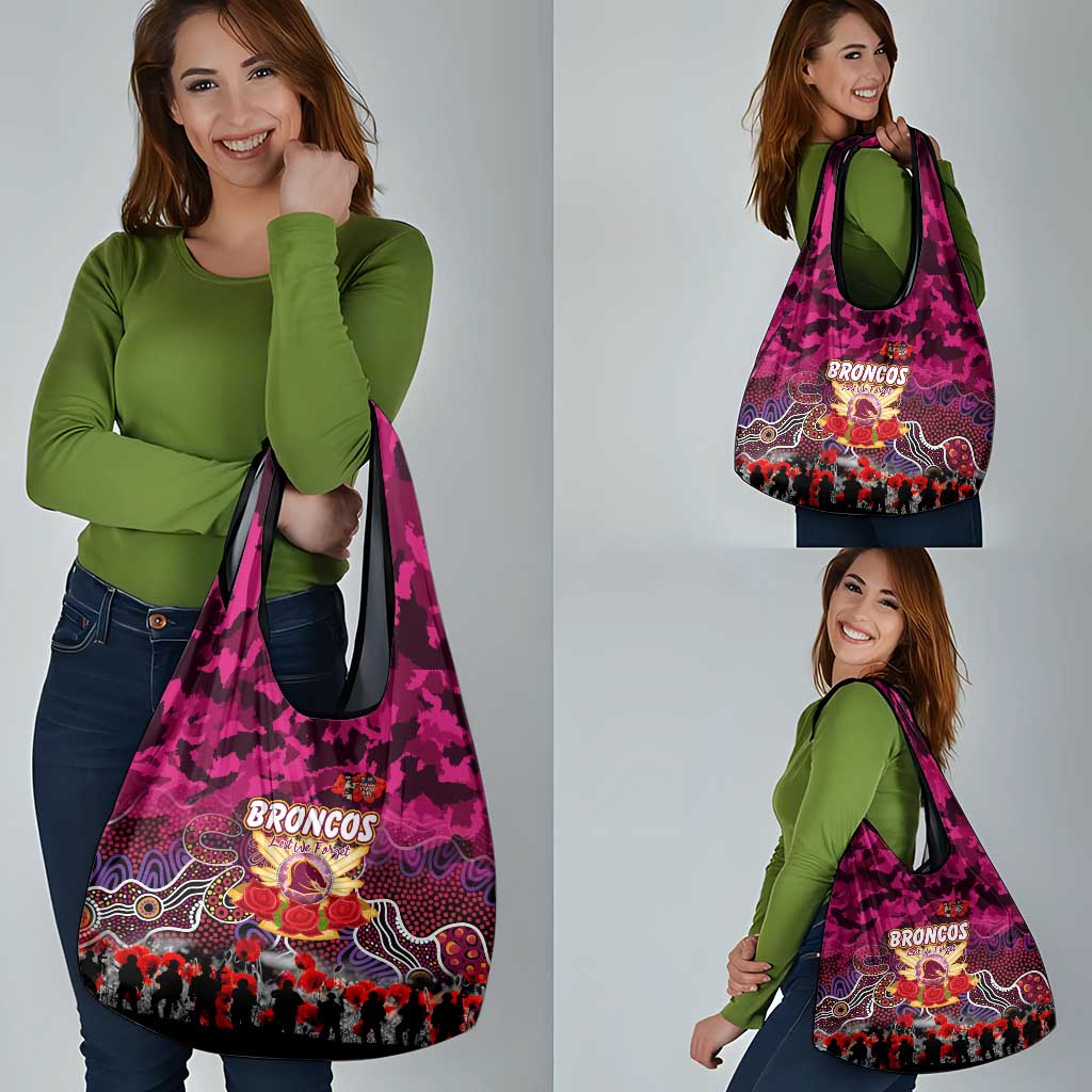 Broncos ANZAC Day Grocery Bag Australian Army - Lest We Forget