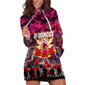 Personalized Broncos ANZAC Day Hoodie Dress Australian Army - Lest We Forget
