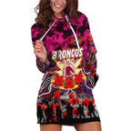Personalized Broncos ANZAC Day Hoodie Dress Australian Army - Lest We Forget