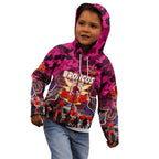 Personalized Broncos ANZAC Day Kid Hoodie Australian Army - Lest We Forget