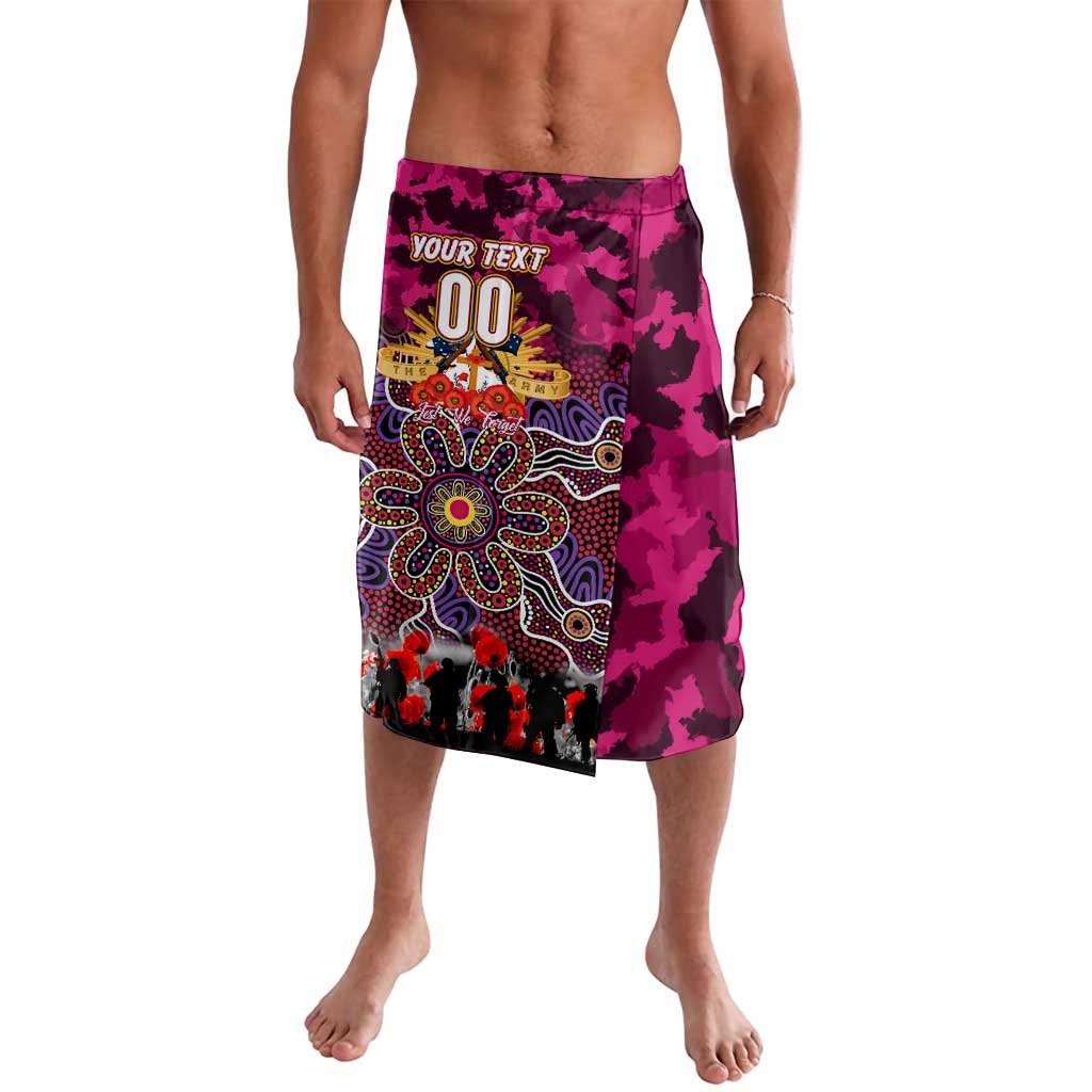 Personalized Broncos ANZAC Day Lavalava Australian Army - Lest We Forget