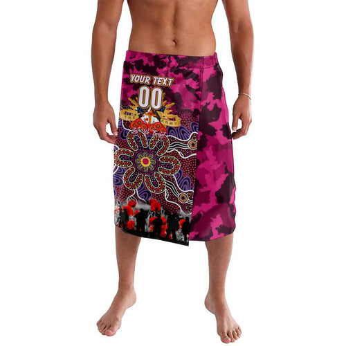 Personalized Broncos ANZAC Day Lavalava Australian Army - Lest We Forget
