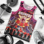Personalized Broncos ANZAC Day Men Tank Top Australian Army - Lest We Forget