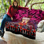 Broncos ANZAC Day Quilt Australian Army - Lest We Forget