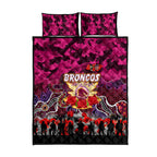 Broncos ANZAC Day Quilt Bed Set Australian Army - Lest We Forget