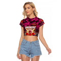 Personalized Broncos ANZAC Day Raglan Cropped T Shirt Australian Army - Lest We Forget