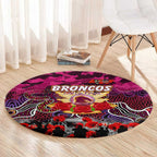 Broncos ANZAC Day Round Carpet Australian Army - Lest We Forget