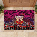 Broncos ANZAC Day Rubber Doormat Australian Army - Lest We Forget