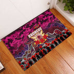 Broncos ANZAC Day Rubber Doormat Australian Army - Lest We Forget