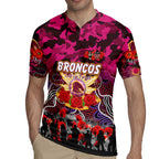 Personalized Broncos ANZAC Day Rugby Jersey Australian Army - Lest We Forget