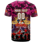 Personalized Broncos ANZAC Day T Shirt Australian Army - Lest We Forget