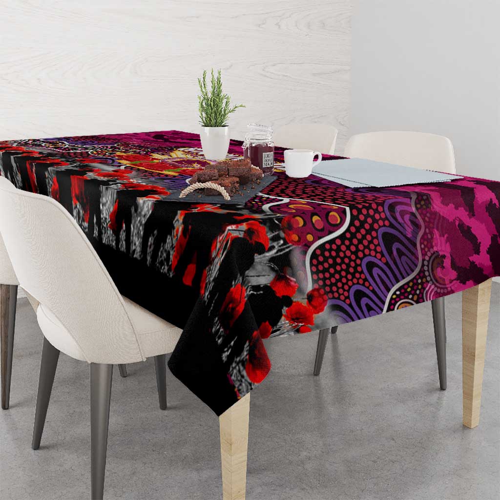 Broncos ANZAC Day Tablecloth Australian Army - Lest We Forget