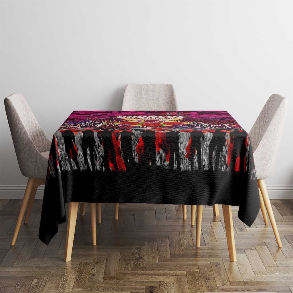 Broncos ANZAC Day Tablecloth Australian Army - Lest We Forget