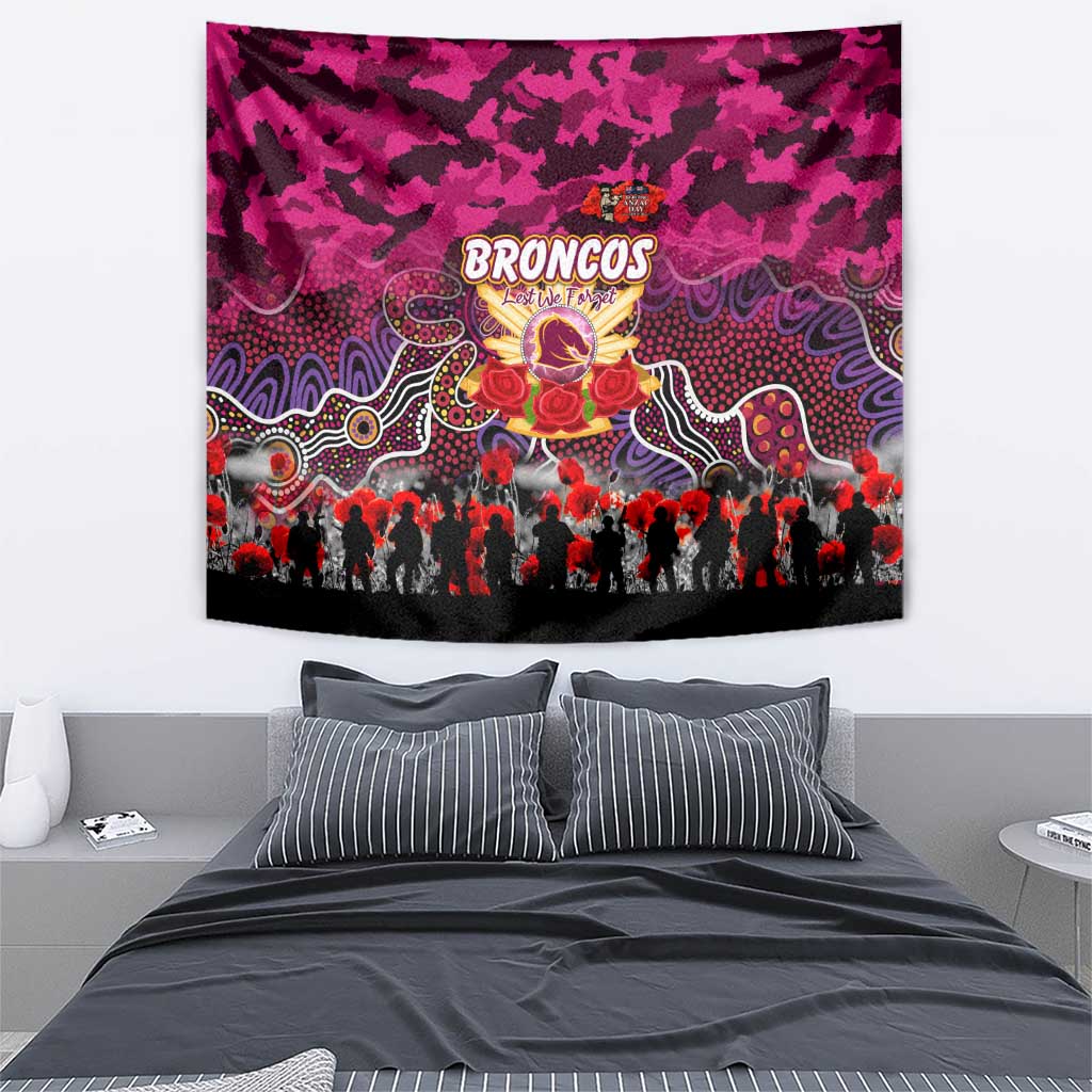 Broncos ANZAC Day Tapestry Australian Army - Lest We Forget