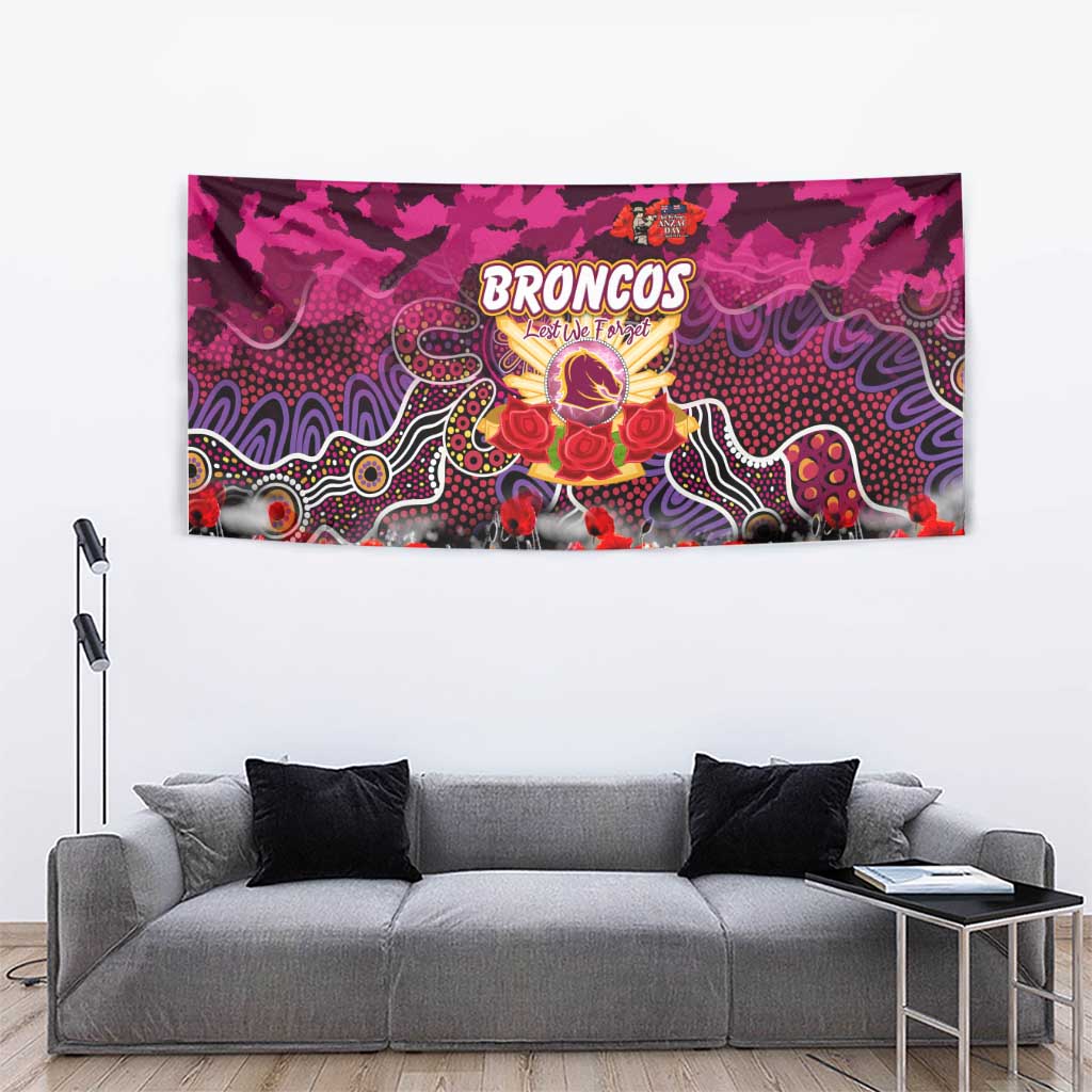 Broncos ANZAC Day Tapestry Australian Army - Lest We Forget