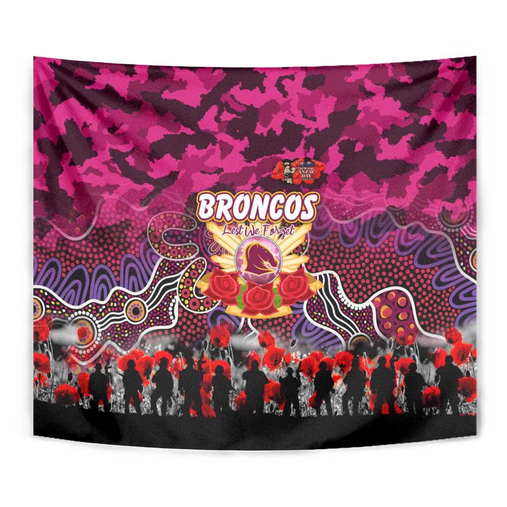 Broncos ANZAC Day Tapestry Australian Army - Lest We Forget