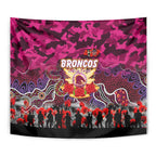Broncos ANZAC Day Tapestry Australian Army - Lest We Forget