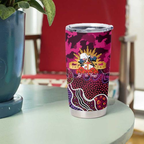 Personalized Broncos ANZAC Day Tumbler Cup Australian Army - Lest We Forget