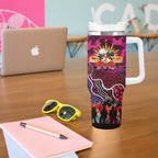 Personalized Broncos ANZAC Day Tumbler With Handle Australian Army - Lest We Forget