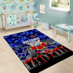 Bulldogs ANZAC Day Area Rug Australian Army - Lest We Forget