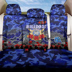 Bulldogs ANZAC Day Back Car Seat Cover Australian Army - Lest We Forget