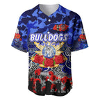 Personalized Bulldogs ANZAC Day Baseball Jersey Australian Army - Lest We Forget