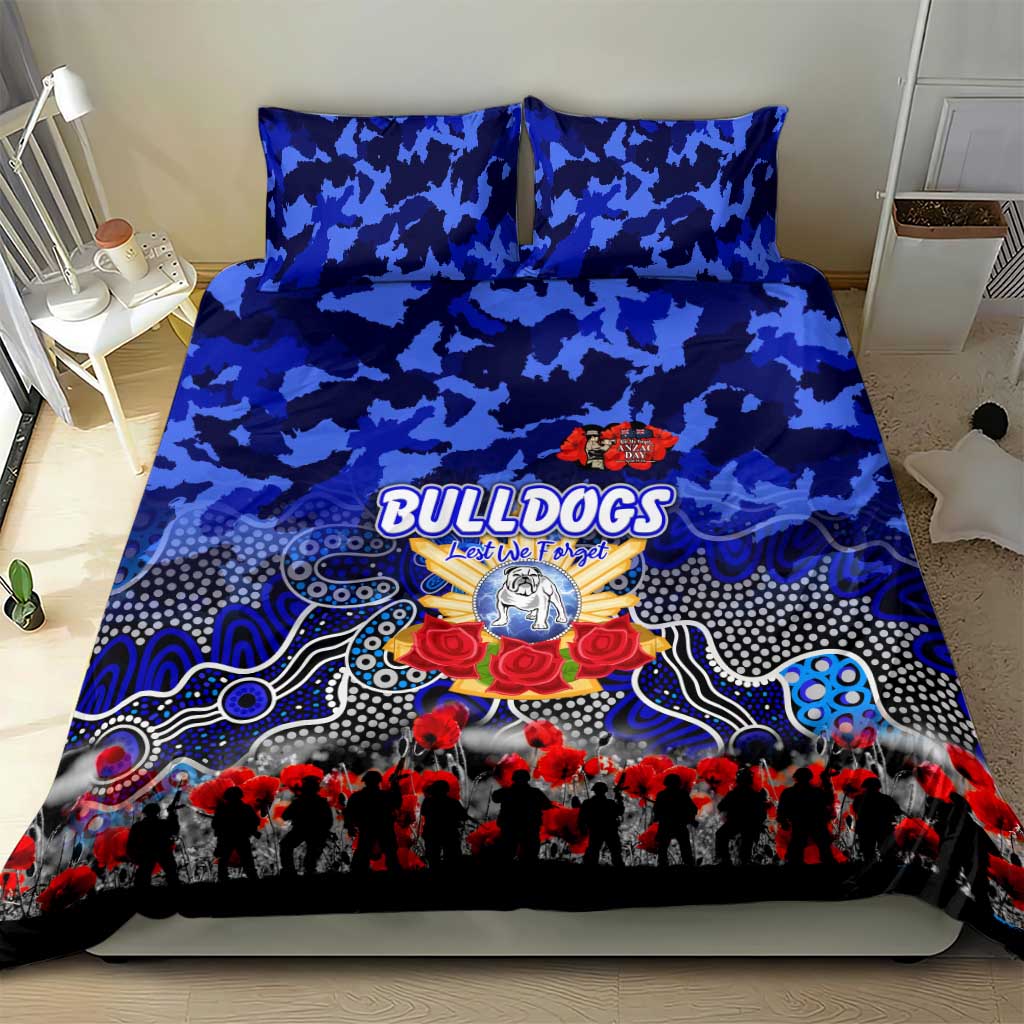 Bulldogs ANZAC Day Bedding Set Australian Army - Lest We Forget