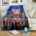 Bulldogs ANZAC Day Blanket Australian Army - Lest We Forget