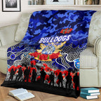 Bulldogs ANZAC Day Blanket Australian Army - Lest We Forget