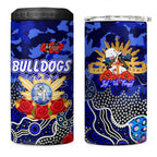 Personalized Bulldogs ANZAC Day 4 in 1 Can Cooler Tumbler Australian Army - Lest We Forget