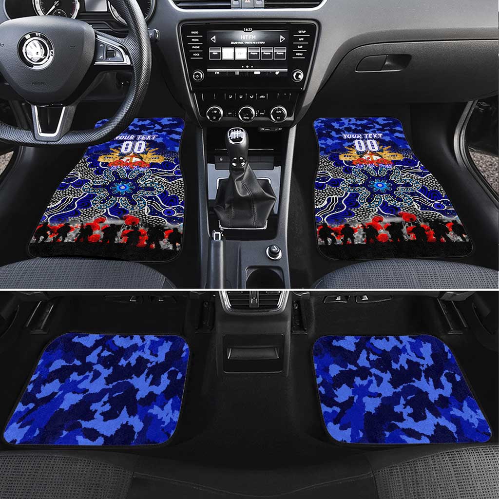 Bulldogs ANZAC Day Car Mats Australian Army - Lest We Forget