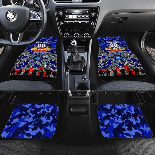 Bulldogs ANZAC Day Car Mats Australian Army - Lest We Forget