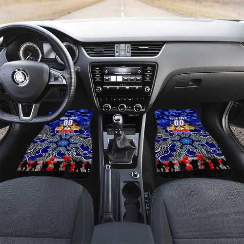 Bulldogs ANZAC Day Car Mats Australian Army - Lest We Forget