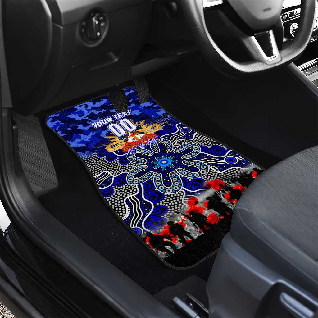 Bulldogs ANZAC Day Car Mats Australian Army - Lest We Forget
